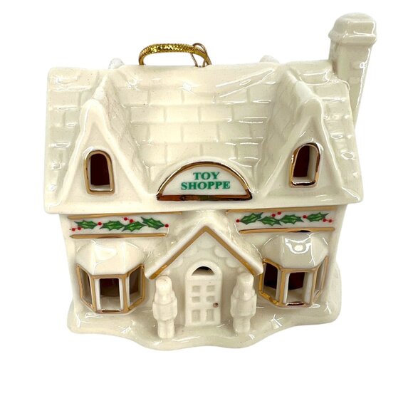 Lenox Christmas Village Toy Shoppe Ornament 3.25" Porcelain Lit Decoration NIB - Picture 3 of 12